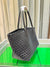 Woven Cowhide Leather Tote Bag