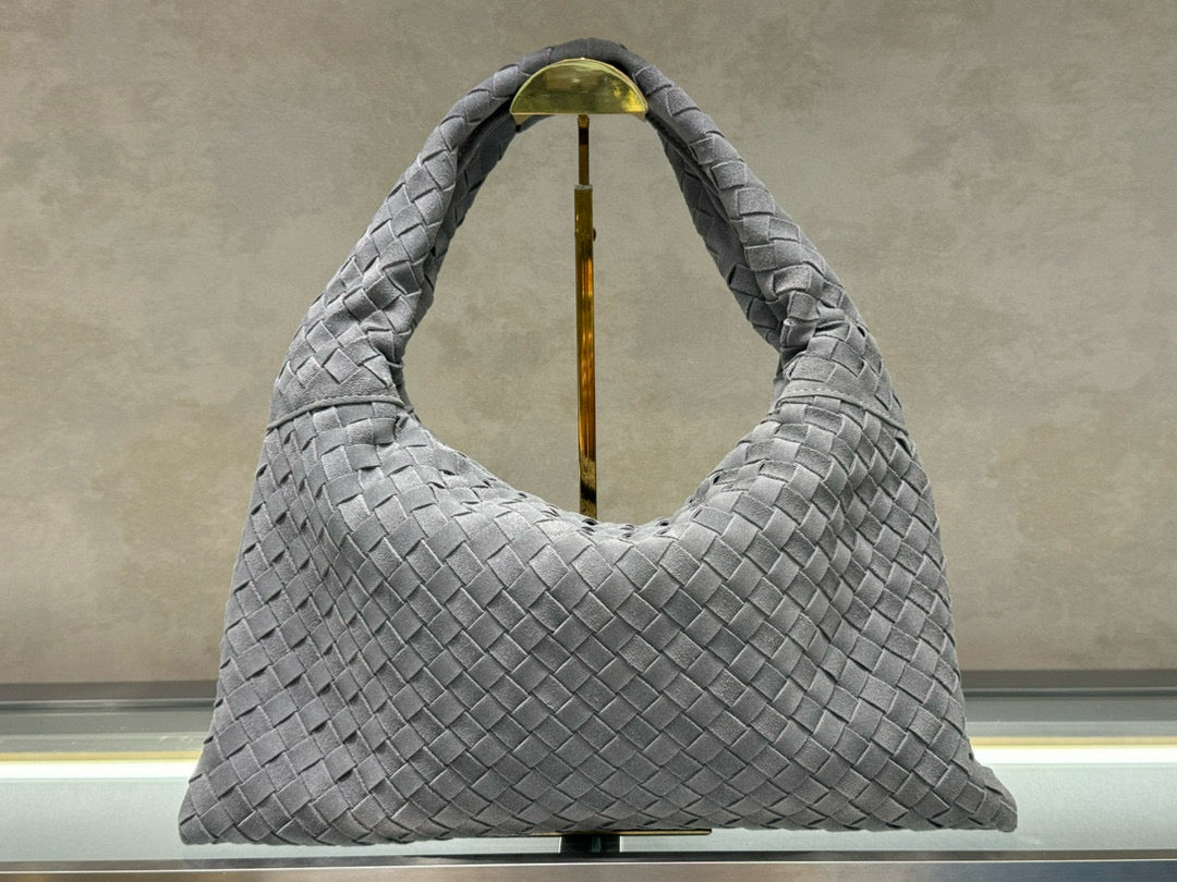 Woven Cowhide Suede Bag