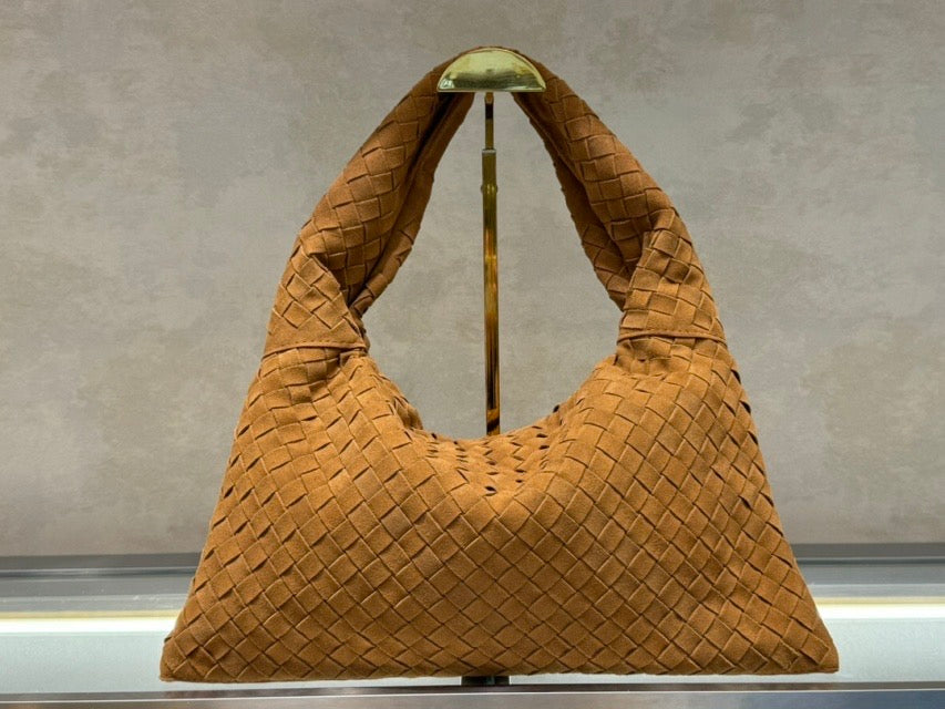 Woven Cowhide Suede Bag