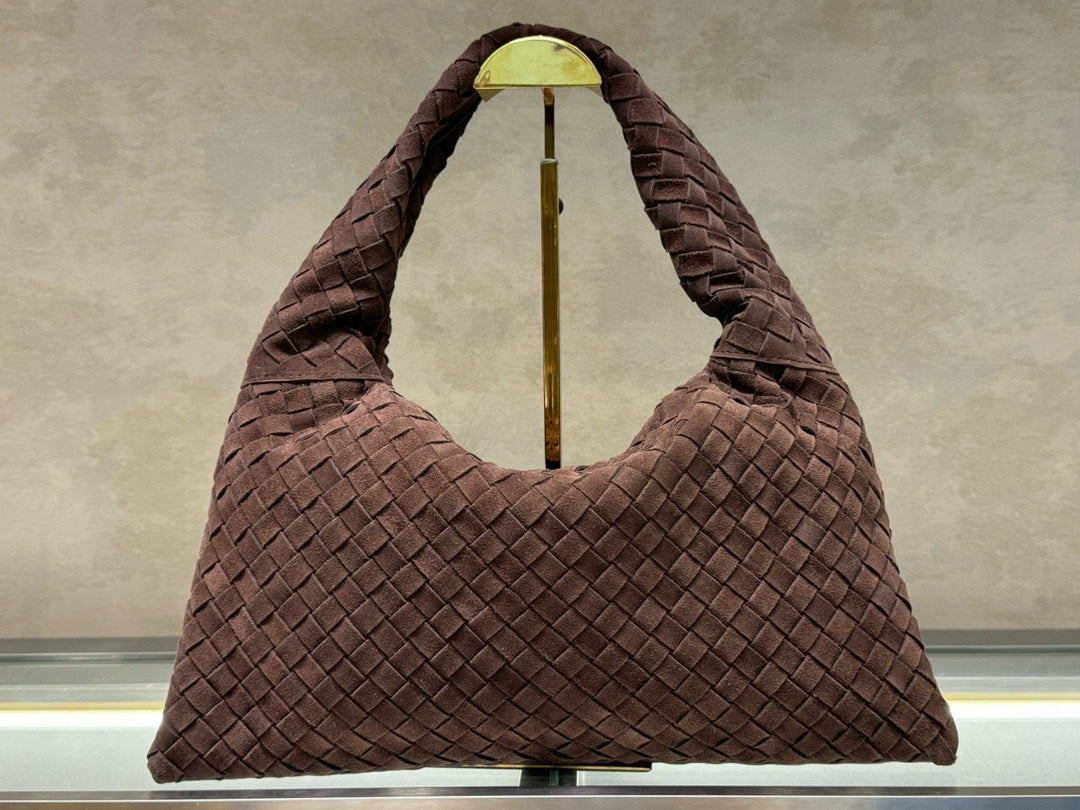 Woven Cowhide Suede Bag