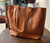 Cowhide Leather Tote Bag