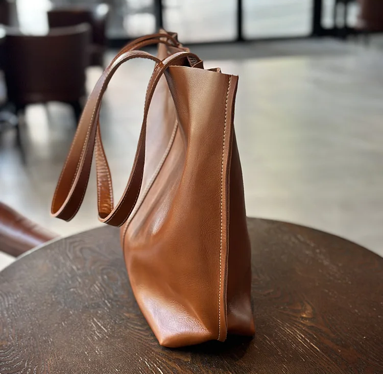 Cowhide Leather Tote Bag