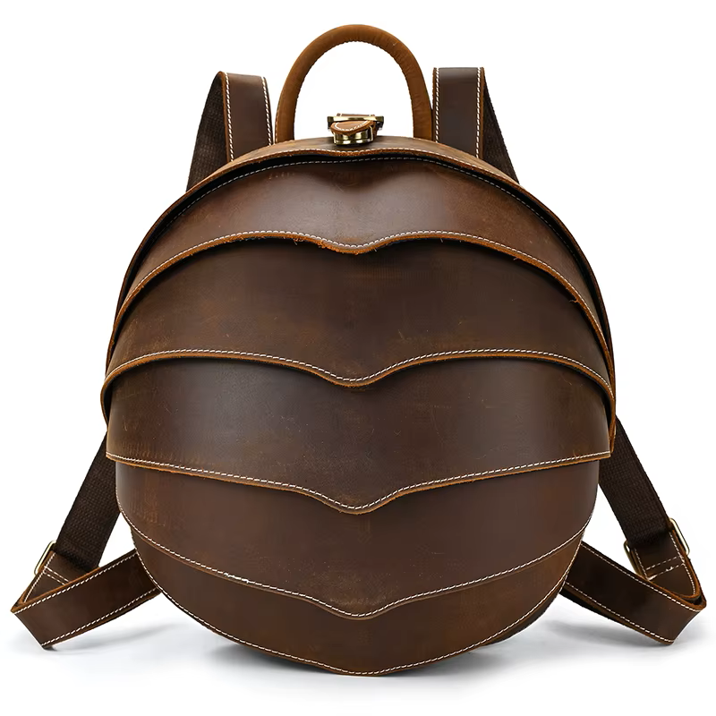 Artisan Layered Leather Backpack