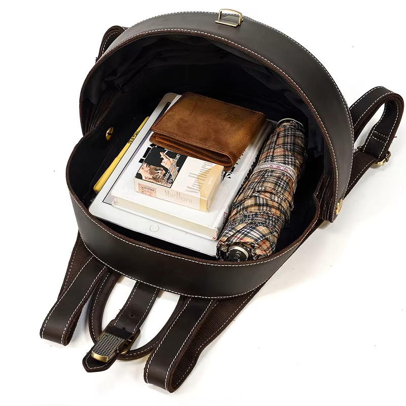 Artisan Layered Leather Backpack