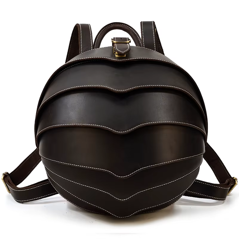 Artisan Layered Leather Backpack