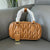 Weave leather bag