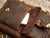 Compact Vintage Coffee Leather Sling Bag