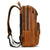 Classic Vintage Leather Cowhide Backpack