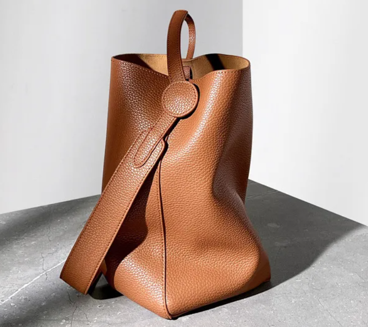 Leather Bucket Bag