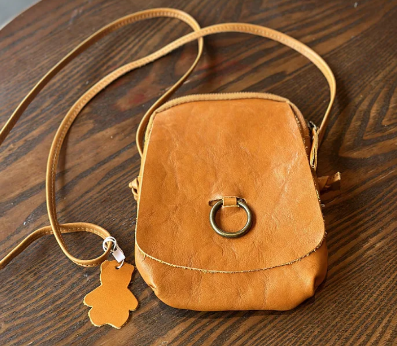 Vintage Leather Crossbody Bag