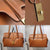 Classic Cowhide Leather Handbag