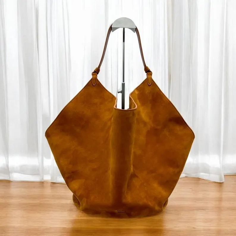 Medium Suede Bucket Bag