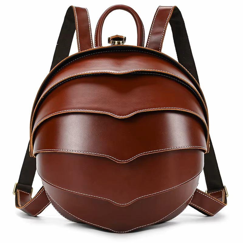 Artisan Layered Leather Backpack